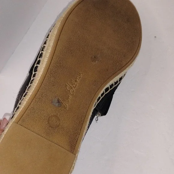 Sam Edelman Women's Black Leather Espadrille Loafers Size 9 - Picture 14 of 16